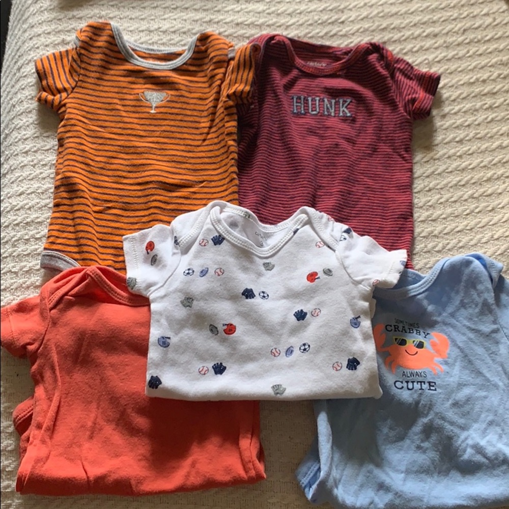 Five 3 months onesies